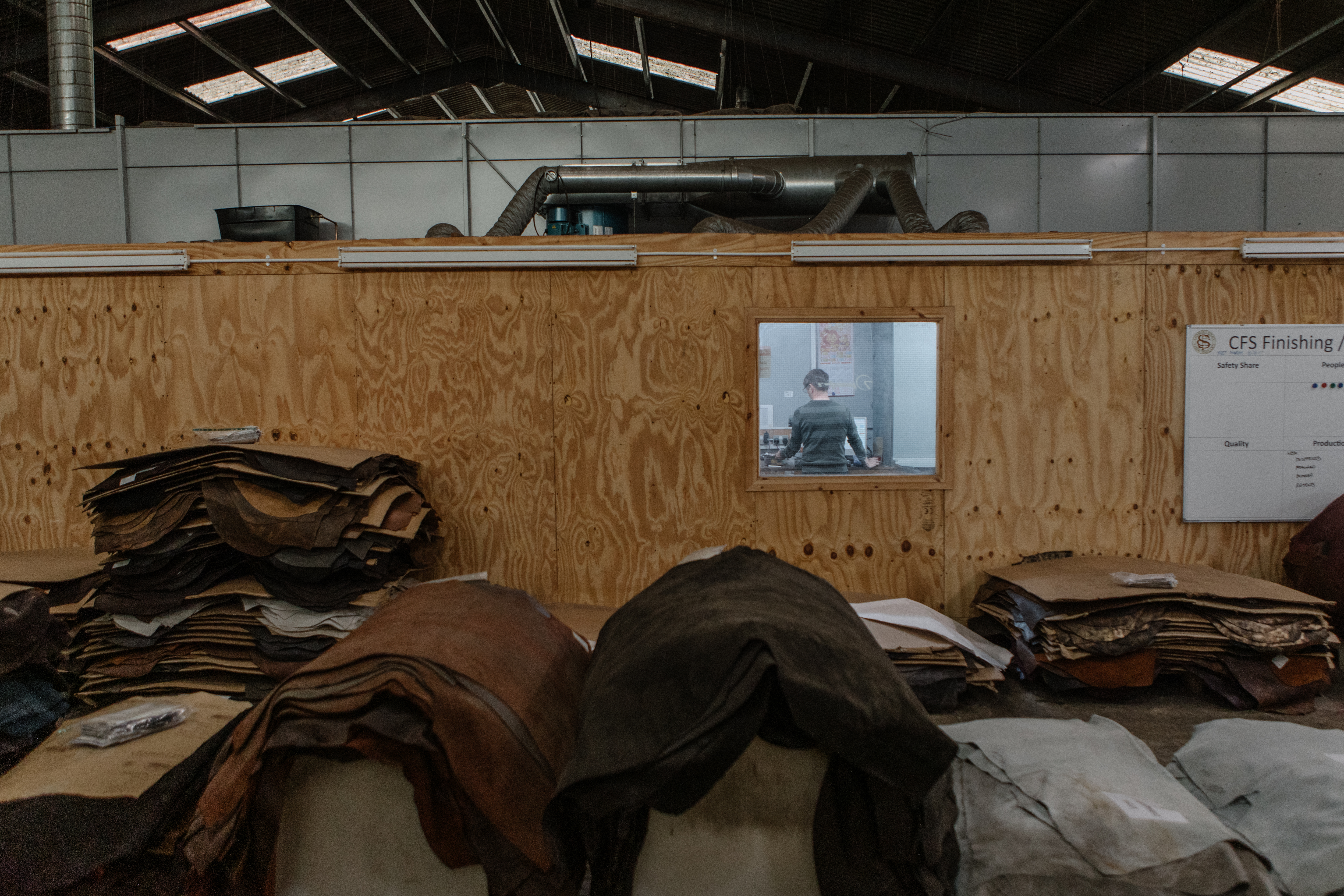 Inside the C.F. Stead Tannery in Leeds